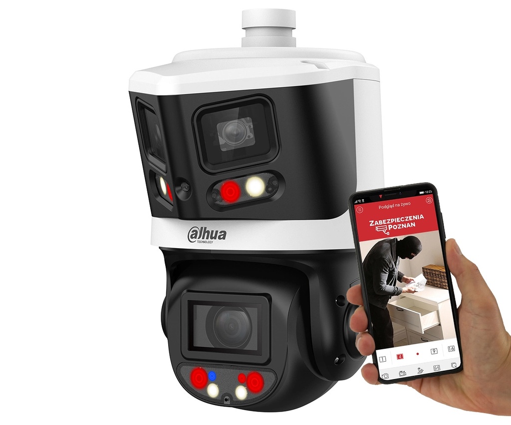 Caméra réseau panoramique et PTZ Dahua Technology SDT3E410-8P-MB-A-PV1 8MP+4MP Starlight TiOC