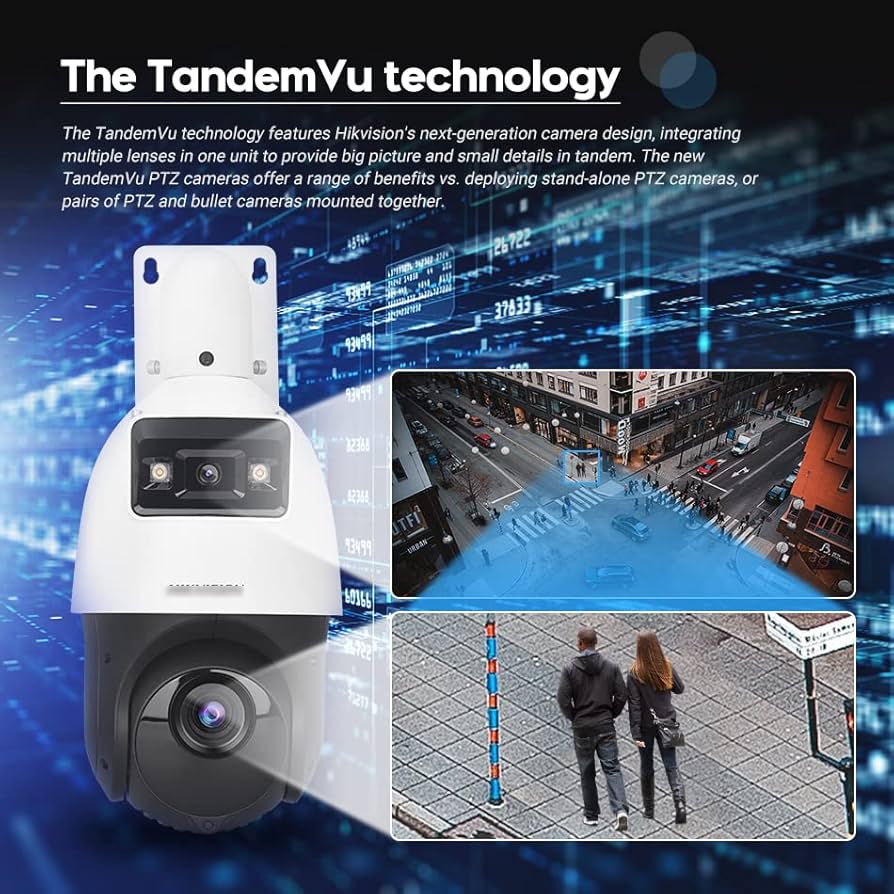 Hikvision DS-2SE3C404MWG-E/14  TandemVu 4MP+4MP 4X POE PTZ Network Camera