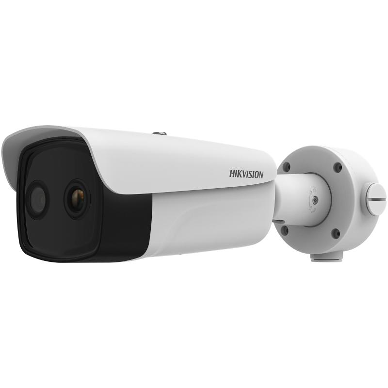HIKVISION DS-2TD2637-10/QY Thermische en optische bi-spectrum kogelcamera onderzoek, thermische kogelcamera met dubbel objectief, 4MP voor conventionele camera 4 mm / 9,7 mm - anti-corrosie, NEMA-4X