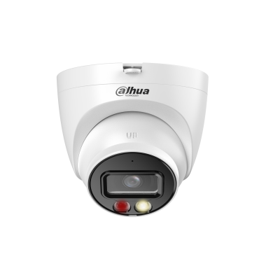 [IPC-HDW2549T-S-PV(2.8)] Dahua DH-IPC-HDW2549T-S-PV-0280B IP Camera Turret  5MP WizSense Fixed Focus 2.8mm Dual Smart Illumination - Built-in Audio & Microphone - Siren & Strobe Alarm