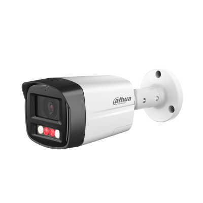 [IPC-HFW2549TL-S-PV(2.8)] DAHUA IPC-HFW2549TL-S-PV-0280B 5MP WizSense Bullet Network Camera with 2.8mm Fixed Focus, Dual Smart Illumination - Built-in Audio & Microphone - Siren & Strobe Alarm