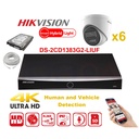 HIKVISION Camera Kit Smart Hybrid G2-serie 6x IP-cameratoren 8MP - NVR 8x kanaal - harde schijf 4 TB, uitbreidbaar tot maximaal 8x IP-camera