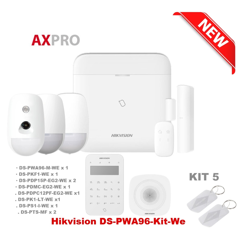 Kit d'alarme sans fil Hikvision DS-PWA96-Kit-WE 5