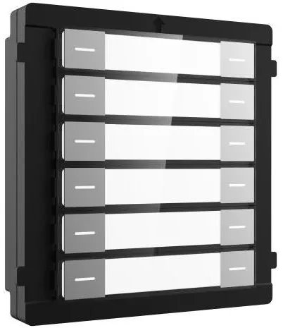 Module d'étiquette nominative Hikvision DS-KD-K12 · 12 boutons d'appel Noir
