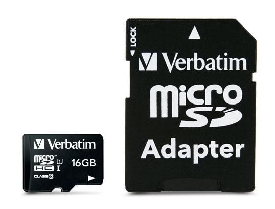 Verbatim 16GB, MicroSDHC, Class 10