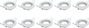 ELMARK 9251R-SET Spot Armatuur 10-Pack - GU10 Inbouwspot - Rond - Aluminium - Kantelbaar Ø82mm