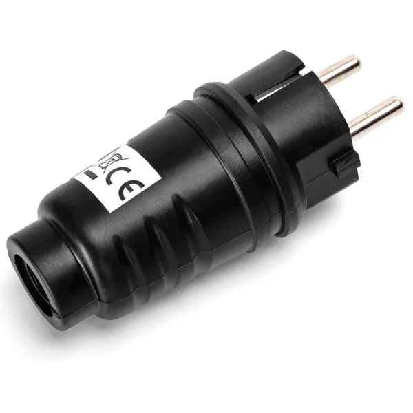 Prise étanche Aigostar 16A recâblée noire