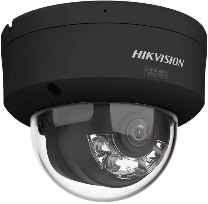 Hikvision DS-2CD2187G3-LIS2UY(2.8mm) 8MP Smart Hybrid Light avec ColorVu WDR Mini Dome caméra Noir reseau avec objectif fixe,IR et lumiere visible , IP67, IK10, 2,8 mm, audio E/S, alarm E/S,double microphone integré, NEMA 4X, AI-ISP
