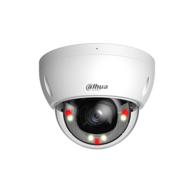 DAHUA IPC-HDBW2549E-S-IL 5MP Smart Dual Light  Dome WizSense IP Camera Fixed-focal 2.8mm - IR &amp; White Led Up to 30m •SD Card •Mic •IP67 &amp; IK10 •Metal 