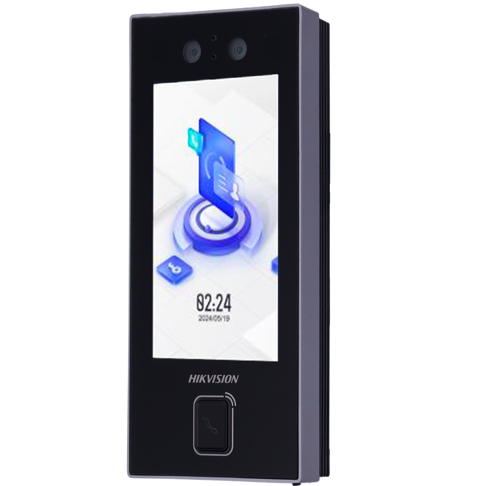 HIKVISION DS-K1T344MBWX-E1 IP65 Access and Presence Control - Facial Recognition, Microfibre Card and PIN - Call Button