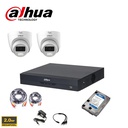 Kit DAHUA 4 canaux CCTV HDCVI 2MP DVR 4 canaux et 4X caméras intérieures/extérieures 2MP - HD 1 To 