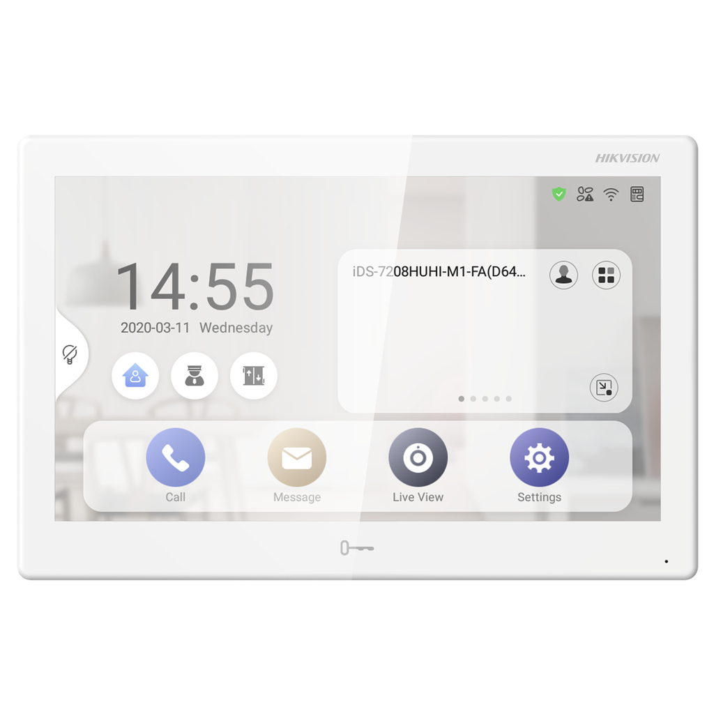 Tablette d'interphone vidéo Android HIKVISION DS-KH9510-WTE1(B) - Écran tactile LCD 10 pouces PoE standard