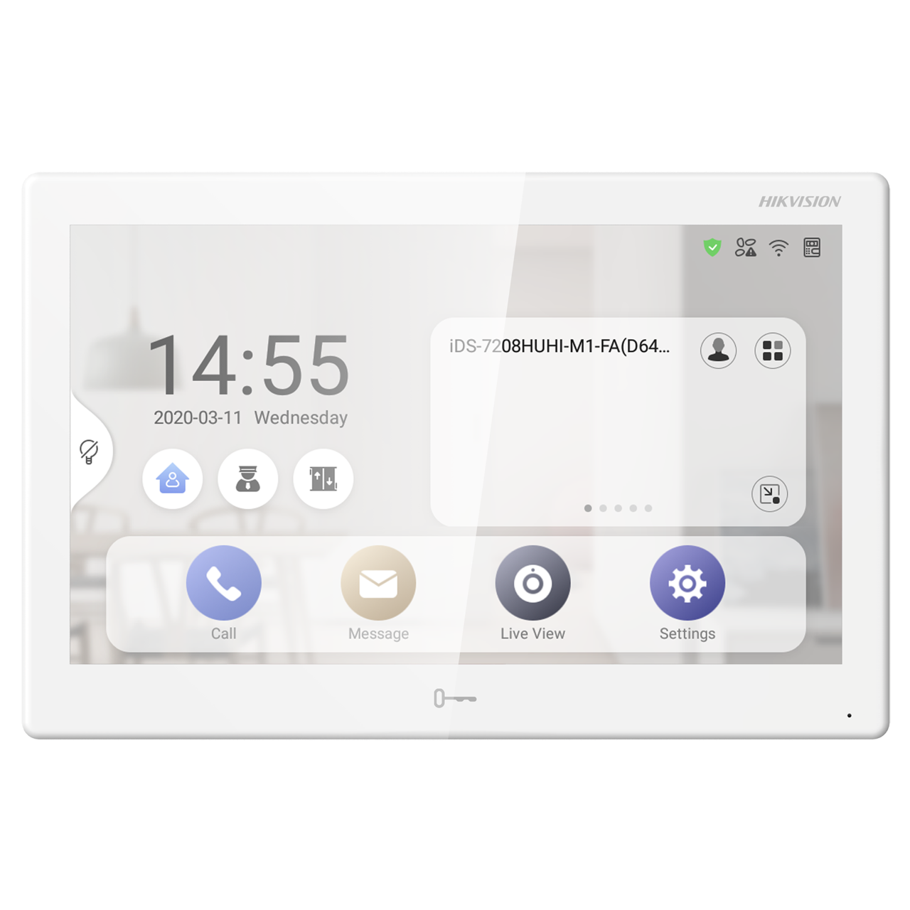 [DS-KH9510-WTE1(B)] HIKVISION DS-KH9510-WTE1(B)  Android Video Intercom Tablet - 10-inch LCD Touch Screen Standard PoE