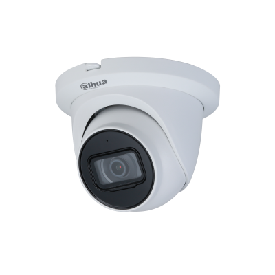 [IPC-HDW2531T-AS-S2] DAHUA IPC-HDW2531T-AS-S2 5MP Turret POE IP-camera, ingebouwde 2,8 mm audio • 5MP • H.265+ • WDR 120dB • IR tot 30 m • SD-kaart • Microfoon • IP67 • Metaal