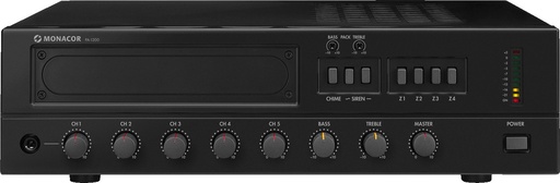 [PA-1200] Amplificateur de mixage mono 4 zones Monacor PA-1200