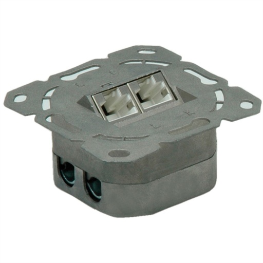 [25.99.8490] WAARDE Cat.6A (Klasse EA) Inbouw wandcontactdoos, STP, horizontaal, wit