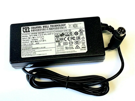 [KPL-040F-VI] KPL-040F-VI 12V 3.33A DC 12V/3A Power Adapter for DVR/NVR + CON-DC-HIK 4pin DC Converter
