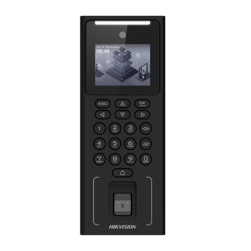 [DS-K1T321MFWX] Hikvision DS-K1T321MFWX Access Control and Time &amp; Attendance Terminal Facial, Fingerprint, MF Card and PIN - TCP/IP, USB and RS485 2.4" TFT | Integrated Controller iVMS-4200 | Hik-Connect