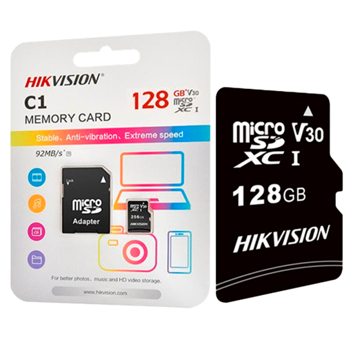 [HS-TF-C1STD-128G] Hikvision HS-TF-C1STD-128G 128GB microSDXC Class C10 For Surveillance