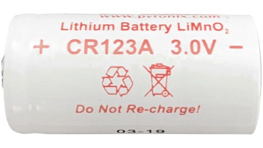 [CR123A] Hikvision DS-PDP-IN-CR123A Binnendetectorbatterij 1600mAh Te gebruiken met deurcontact, buitensirene, binnendetector, enz.