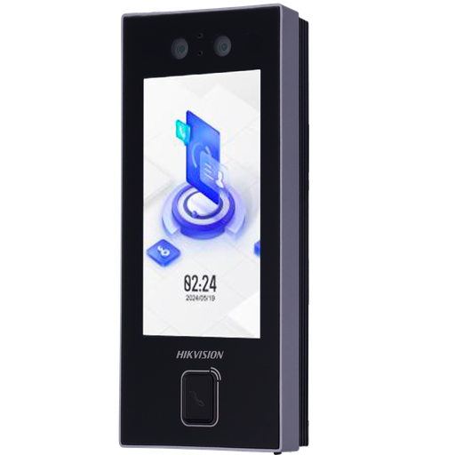 [DS-K1T344MBWX-E1] HIKVISION DS-K1T344MBWX-E1 Contrôle d'accès et de présence  IP65 Facial, carte MF et PIN - Bouton d'appel